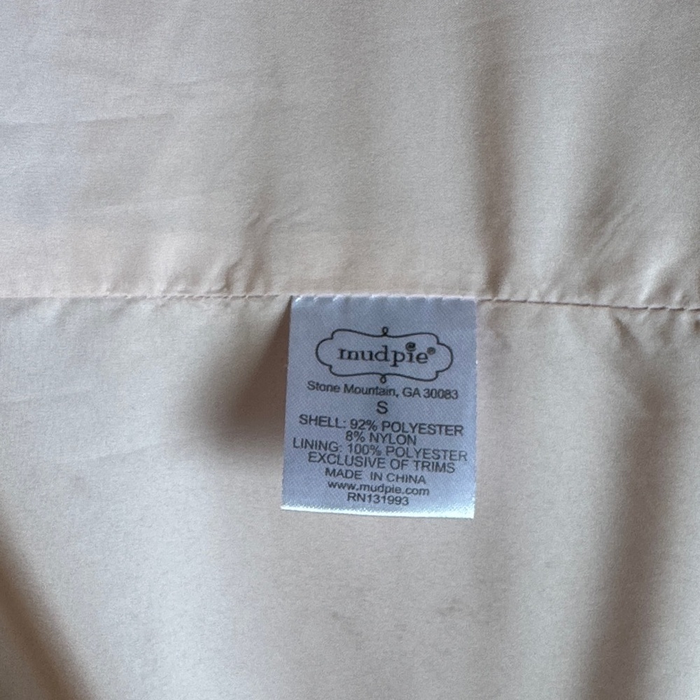 Mud Pie Light Pink Trench Coat - Picture 6 of 7
